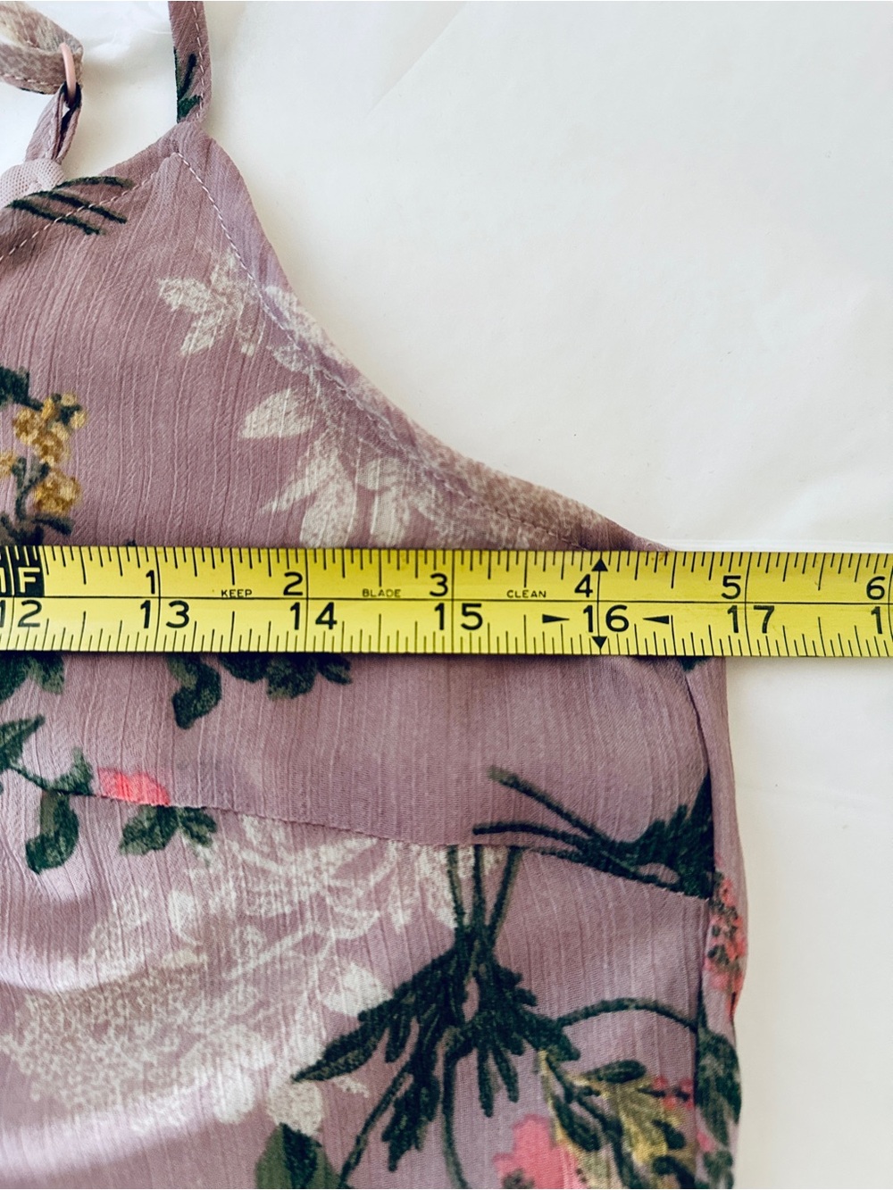 Asymmetrical Ruffle Dress-Size Small -Dusty Pink Floral -by New Look - Picture 9 of 12